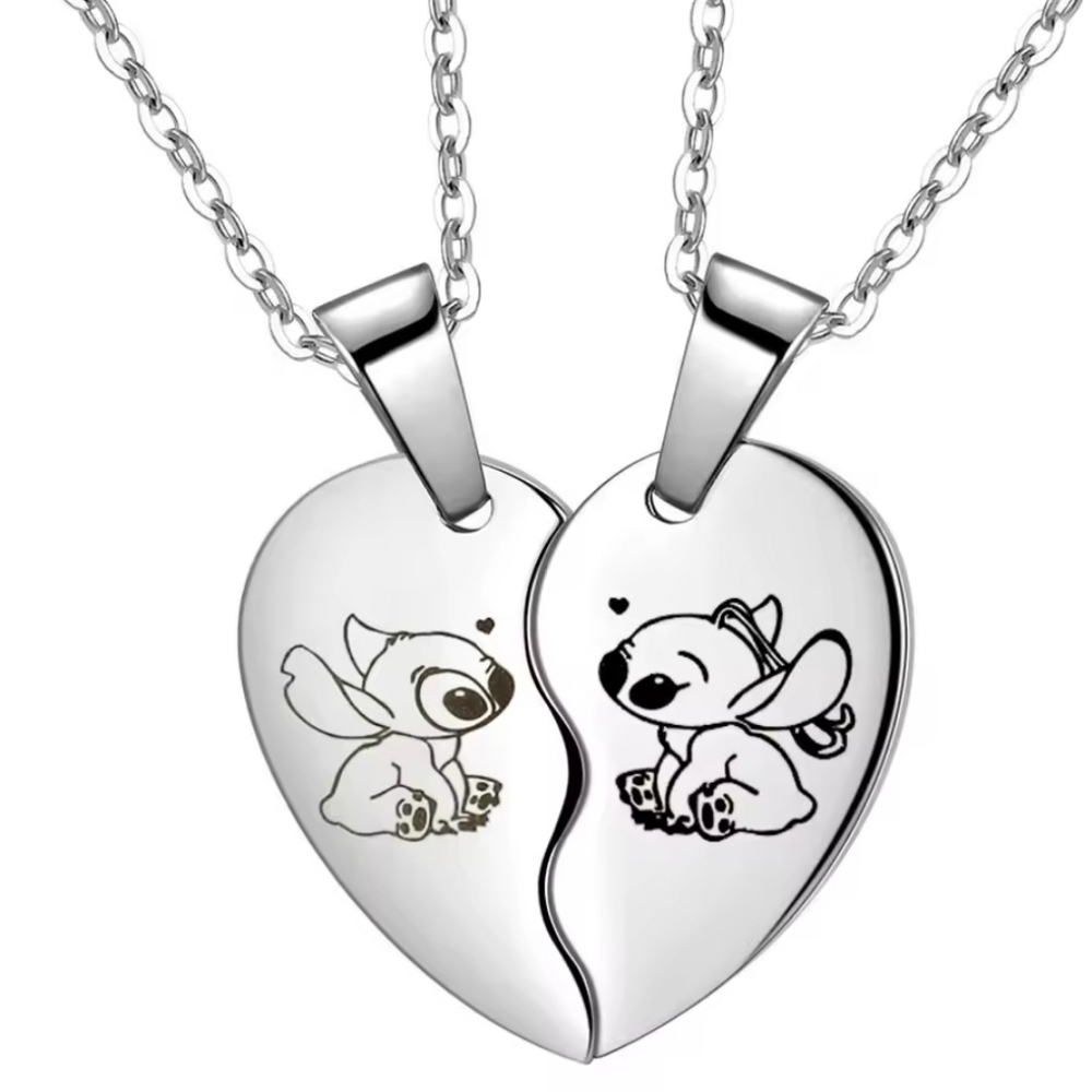 Stitch Heart Pendant Necklace